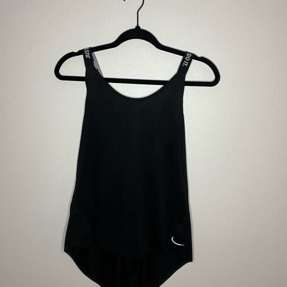 Nike Women's Black Tank with Logo Straps